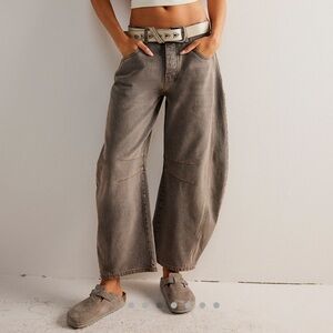 Free People Barrel Jeans